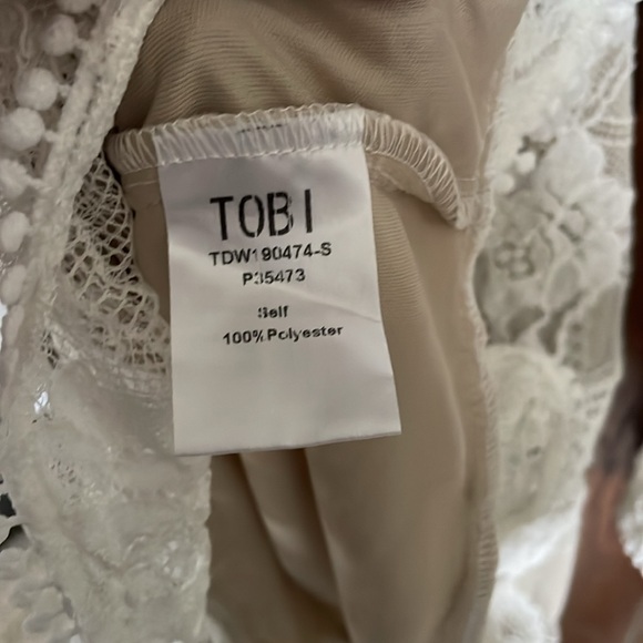 NWOT Antique off- White lace backless dress w/bell sleeves! Stunning, gorgeous! - Picture 7 of 7